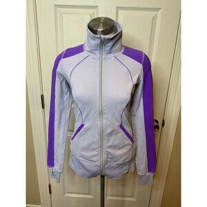 Lululemon Contempo Jacket Power Purple & Cool Breeze Zip-Up, Size 4